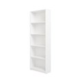 Niche Niche NL3SBKWH Niche Lux 3 Shelf Bookcase; White NL3SBKWH